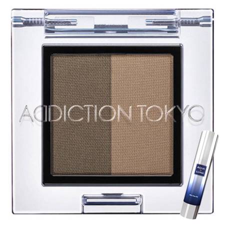 ★ハッピーホワイトデーコフレ/送料無料★アディクション プレスド デュオ アイブロウ 02マロンデュオ(1.5g) ヒト幹細胞培養液配合 ハリ肌へ導く若返りコフレのサムネイル