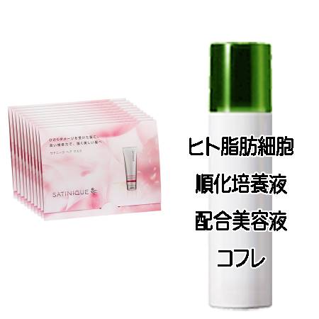 マザーズデイコフレ 送料込 アムウェイ サテニーク ヘア マスク サンプルパック(8mL×10個) ヒト脂肪細胞美容液コフレ＜2503350065487＞