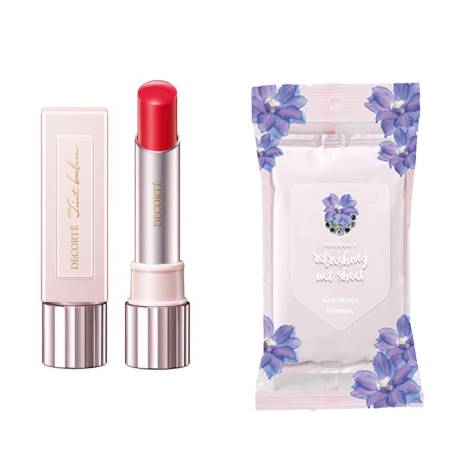 ★女子力UPコフレ★送料無料★コスメデコルテ ルージュ デコルテ ティンティドプランパー 02 tulip red(3.2g) フレグラ…