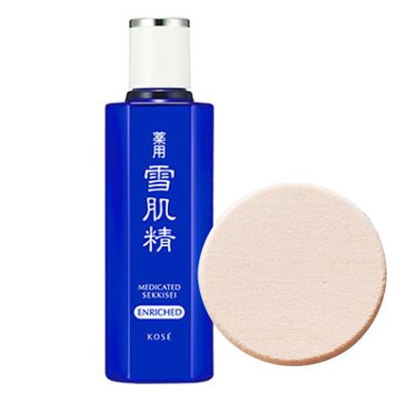 送料込 メイクスポンジプレゼントコーセー 薬用雪肌精 エンリッチ<医薬部外品>(200ml)
