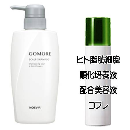 マザーズデイコフレ 送料込 ノエビア 薬用 ゴーモア 薬用シャンプー(380mL)【医薬部外品】 ヒト脂肪細胞美容液コフレ＜4945022075642＞