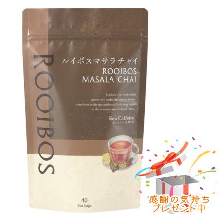 Tree of life 生活の木 ルイボスマサラチャイ ティーバッグ 40ヶ入 プレゼント付