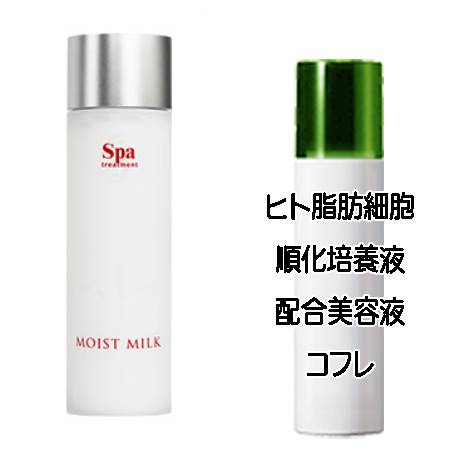 マザーズデイコフレ 送料込 スパトリートメント アブソウォーター モイストミルクs 80ml ヒト脂肪細胞美容液コフレ＜4513857304925＞