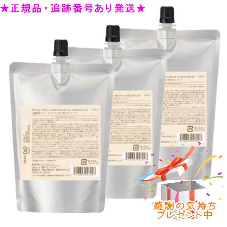 DEMI DO デミドゥ アセット スカルプエッセンス リッチスプリング 詰替 200mL 3個セット プレゼント付