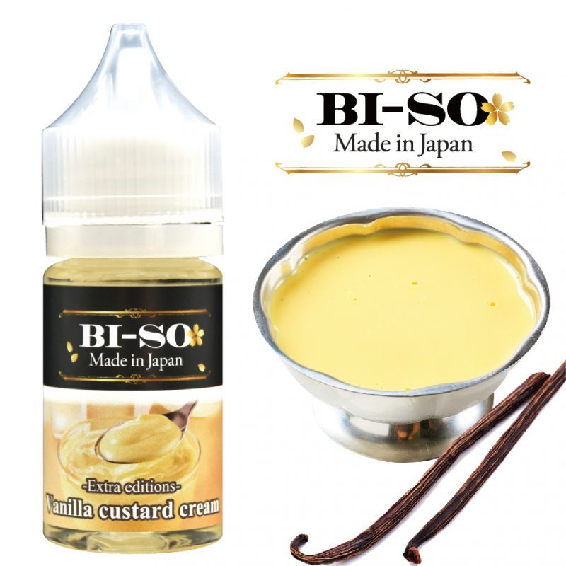 国産 電子タバコ リキッド 【バニラカスタードクリーム 30ml】 BI-SO