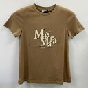 マックスマーラー Tシャツ ロゴ 半袖 コットンTシャツ レディース ブラウン ONDA 039 S Max Mara