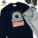 【10%OFFクーポン配布中_11/3(月)迄】メゾンキツネ MAISON KITSUNE スウェット スウェットシャツ アンソニー・バーリル クリーン コットン ネイビー メンズ メンズスウェット 高級スウェット ブランド トレーナー スェット スエット プリントシャツ IM00339KM0001
