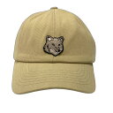 【全品5%OFF&最大ポイント10倍】メゾンキツネ キャップ 帽子 フォックスヘッド6Pキャップ メンズ カーキ ブランド ロゴ ストリート カーキ 高級 カジ...
