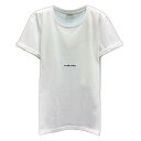 【9/18全品5%OFF&ポイント5倍】サンローラン Tシャツ 半袖 ロゴ ショートスリーブ メンズ ホワイト ブラック 464572YB2DQ SAINT L...