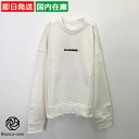 【全品5%OFF&最大P10倍】ジルサンダー 長袖 ロゴ スウェット メンズ ホワイト ブランドスウェット トレーナー ブランドトレーナー おしゃれ 長袖スウェ...