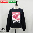 【当店P2倍&最大5%OFF】メゾンキツネ スウェット・トレーナー 長袖 アンソニー・バーリルスウェット レディース ブラック レディーススウェット ブランドスウェット トレーナー スェット スエット 高級 カジュアル IW00345KM0001 MAISON KITSUNE SSS