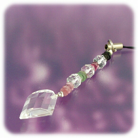 送料無料 ! 【訳あり 在庫調整】新作天然水晶ストラップ 天然水晶ギフト プレゼント にもビアリッツ