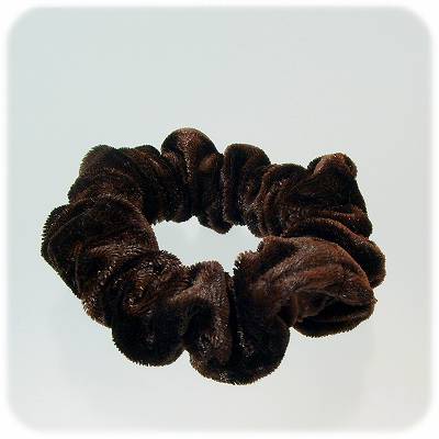 送料無料 ! クラッシュベロア シュシュ ベロア/ブラウンギフト プレゼント にもビアリッツ