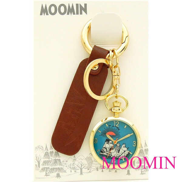 送料無料 ! MOOMIN ムーミン キーホルダー ウォッチ 【ダークブラウン】 腕時計 レディースギフト プレゼント にもビアリッツ