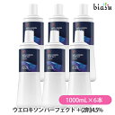 1日はエントリーでポイント3倍 ウエラ ウエロキソン パーフェクト +プラス (2剤)4.5% 1000mL×6本セット (医薬部外品) (国内正規品)
