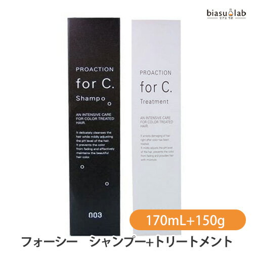 5日19時から5h限定P3倍+エントリーでP2倍 ナンバースリー プロアクション フォーシーシャンプー 170mL+トリートメント 150g (2個セット) (国内正規品)