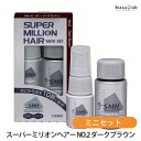 スーパーミリオンヘアー ミニセット No.2 ダークブラウン (ミリオンヘアー5g+ヘアミスト15mL) (国内正規品)