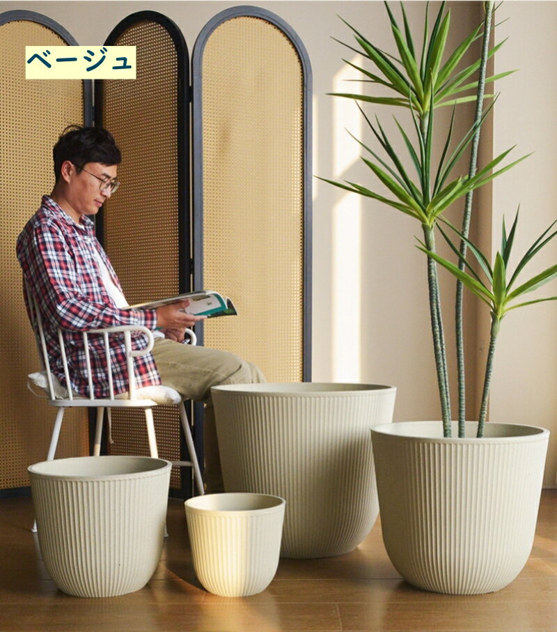 楽天市場】植木鉢 プラスチック（カラーベージュ）（植木鉢