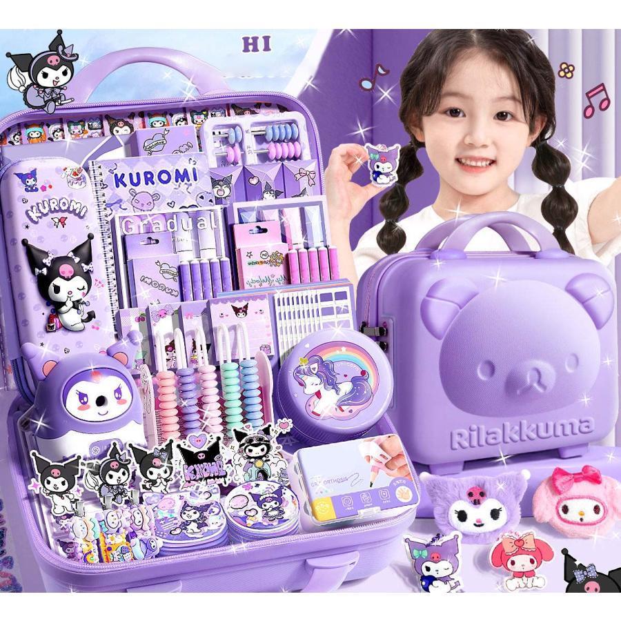 クロミちゃん 2026 新入学 文房具セット ノートセット ペンケース マイメロ ボールペン ルーズリーフ 単語帳 筆立て 修正テープ ギフトボックス 小学校 入学準備 入学祝い 女の子 キッズ かわいい おしゃれ プレゼント 新学期