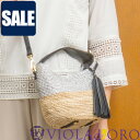 【SALE セール 40%OFF】ヴィオラドーロ バッグ かごバッグ VIOLAd'ORO MIRO ミロ 2WAY バスケット トートバッグ ラフィア 本革 レディース V-8897