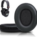 2個セット ヘッドホンカバー SONY 対応 MDR-7506 7510 7520 CD900ST V6 対応 交換用イヤーパッド - クッション PUレザー 黒色