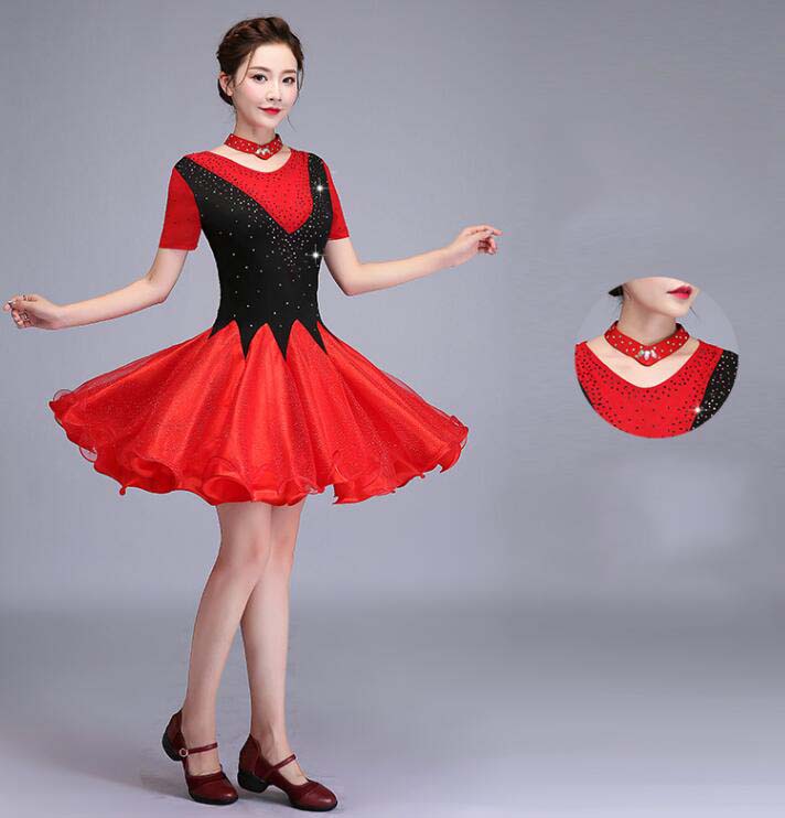 ラテンドレス レディース 社交ダンス ドレス 社交ダンス衣装 高品質 ダンスウェア ルンバ ダンドレス ラテン サンバ衣装 スレンダーモ練習着 ワンピース 競技用のドレス スタンダードドレス 着痩せ ワルツ ゴージャス ステージ衣装 パーティー ヴィーナス M-XL