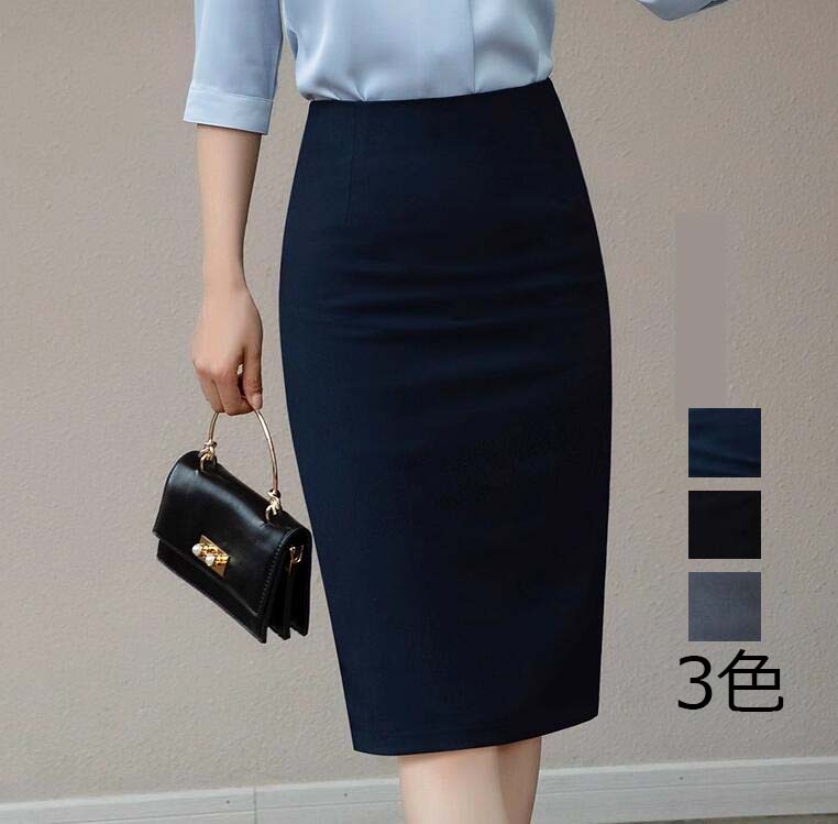 膝丈スカートフォーマル美脚ミディア...