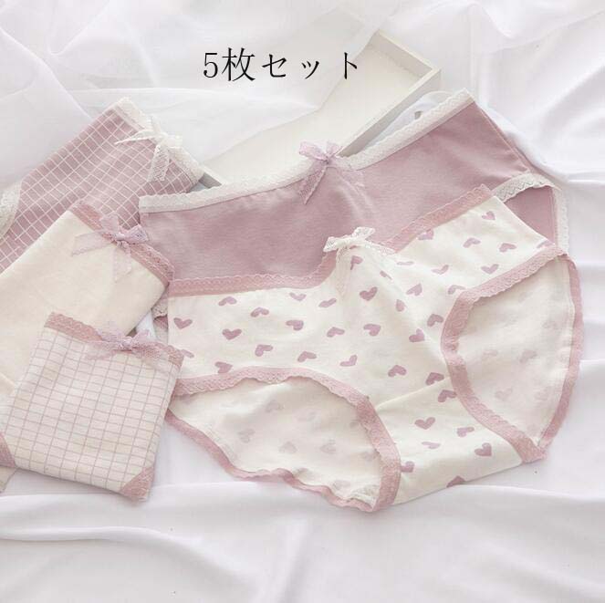 大きいサイズ 少女 ショーツのみ 女性下着 ファッション 5枚セット パンツ 通気 パンティ 大人 すっぽり 肌着 ショーツ セット 美尻 インナー 可愛い ショーツセット 女性用 快適 レース 中学生 高校生 スタンダード 抗菌防臭 レディース M L LL 福袋 10代 20代 30代 40代