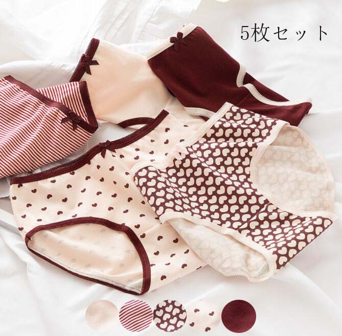 パンツ 通気 パンティ 肌着 ショーツ セット 美尻 インナー スタンダード 快適 ショーツセット 女性用 大きいサイズ 少女 ショーツのみ 女性下着 ファッション 5枚セット 大人 すっぽり 可愛い レース 中学生 高校生 抗菌防臭 レディース M L LL 福袋 10代 20代 30代 40代