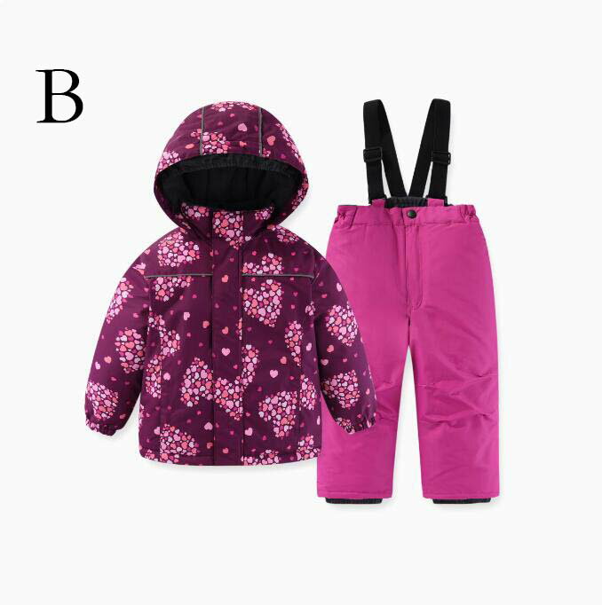 キッズスキーウェア 雪遊び スノボウェア 雪服 スキー ウェア 裏起毛 ボードウェア 男の子 女の子 スキーウェア 暖かい 可愛い 子供スノーウェア キッズ スノボ スノーウエア 子ども 上下セット ジャケット パンツ 防水 アウトドア用品 子供スキーウェア★激安★セール 3