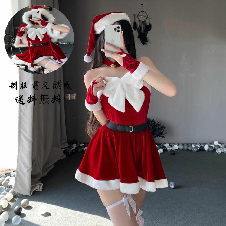 ミニ セクシー 舞台衣装 cosplay サンタクロースクリスマス コスプレ衣装 ワンピース サンタ 女性 コス..