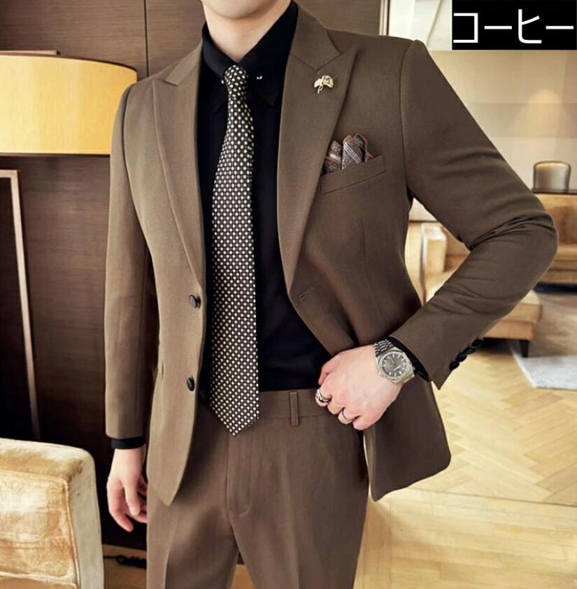 送料無料メンズ スーツ スリム ウェスト伸縮可 セットアップ 2ボタンスーツ ビジネススーツ カジュアルスーツ フォーマルスーツ タイト 紳士服 おしゃれ ジャケット 洗えるパンツ パーティー 成人式 入学式 卒業式 結婚式 二次会 春夏 ストライプ柄 M L XL 2XL 3XL 4XL 5XL