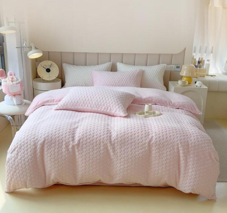 送料無料 掛け布団カバー フラットシーツ/ボックスシーツ 布団カバーセット 新作 厚手 暖かい 可愛いハ..