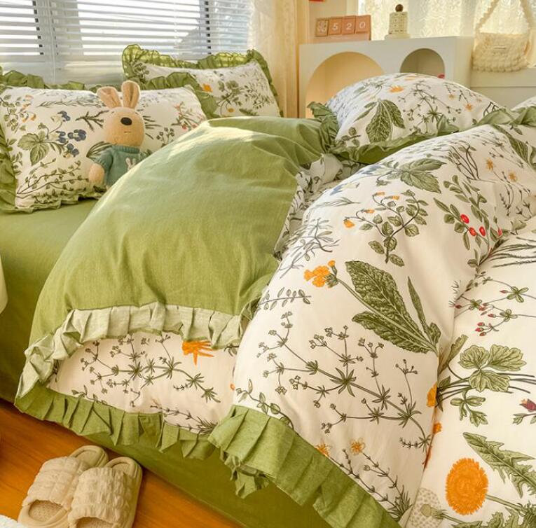 送料無料 寝具カバーセット 綿100% シングル 可愛い 3点セット 花柄 通気性 速乾 吸汗 掛けカバー 布団カバー フラットシーツ 枕カバー 布団カバーセット 丸洗いOK きれいめ おしゃれ 春夏秋冬 寝室コーデ 安心 清潔 引っ越し 新生活 プレゼント★激安★セール