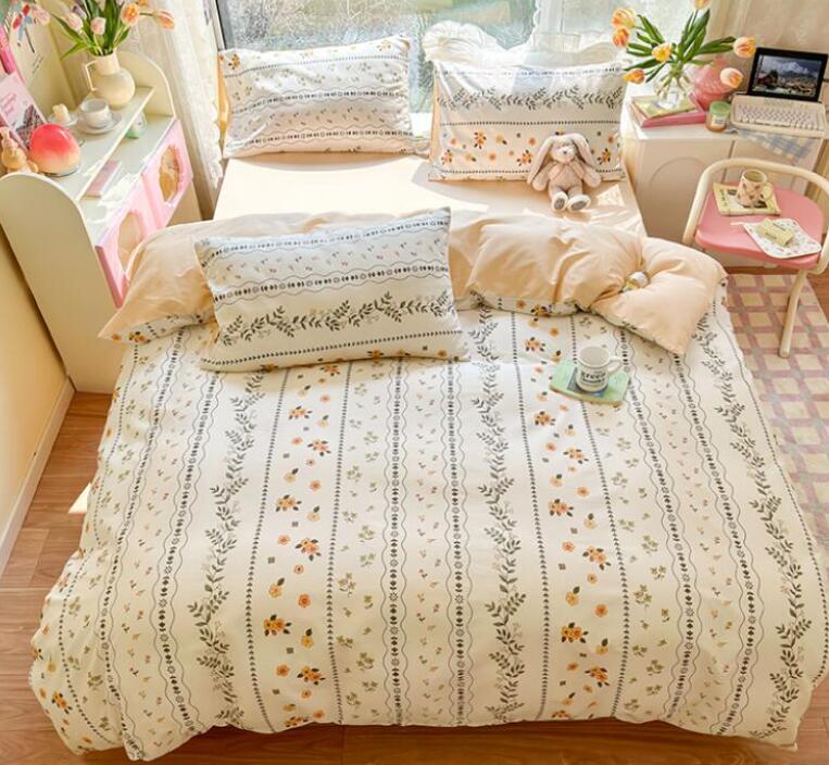 送料無料 寝具カバーセット 3点セット フラットシーツ 綿100％ 結婚祝いプレゼント シングル 通気性 速乾 抗菌 掛けカバー 布団カバー 枕カバー 布団カバーセット ロマンティック 可愛い 丸洗いOK きれいめ 春夏秋冬花柄★激安★セール
