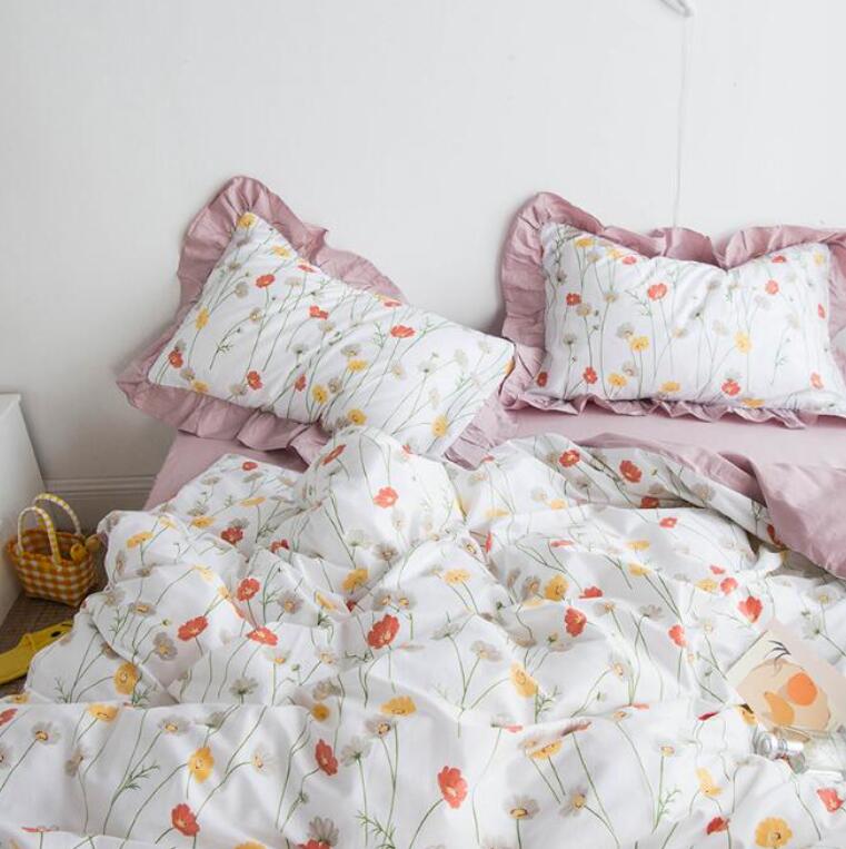 送料無料 布団カバー フラットシーツ 枕カバー 3点セット 花柄 きれいめ 綿100% シングル 通気性 コットン 寝具カバーセット 掛けカバー 柔らかい 可愛い 新生活 引っ越し 掛け布団カバー布団カバーセット 速乾 四季通用 きれいめ 洗える おしゃれ 快眠★激安★セール