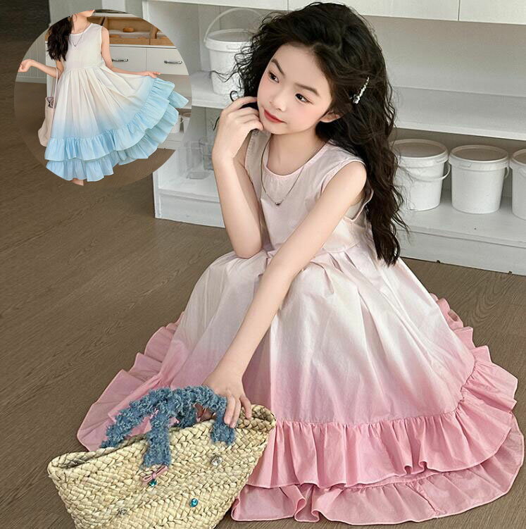 【送料無料】女の子ワンピース 子供ドレス 袖なし 子供ワンピース 子供服 可愛い 女の子 夏 キッズワンピース 激安 入園 卒業式 入学式ワンピース 大きいサイズ ワンピース ロングワンピース フォーマル 誕生日 ガールズ ピアノ発表会 結婚式ワンピース お出かけ