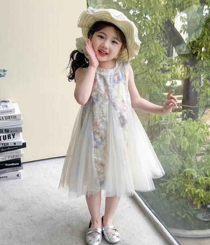 【送料無料】激安 女の子ワンピース 入園 卒業式 入学式ワンピース 誕生日 キッズワンピース 子供服 女の子 夏 子供ドレス ロングワンピース ガールズ ワンピース ピアノ発表会 結婚式ワンピース 袖なし 可愛い 子供ワンピース 大きいサイズ フォーマル