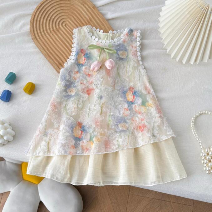 【送料無料】激安 キッズワンピース 子供ワンピース 夏 可愛い 子供ドレス 袖なし 女の子 子供服 ワンピース フォーマル 入園 卒業式 入学式ワンピース 誕生日 ガールズ ピアノ発表会 結婚式ワンピース ロングワンピース 大きいサイズ 女の子ワンピース