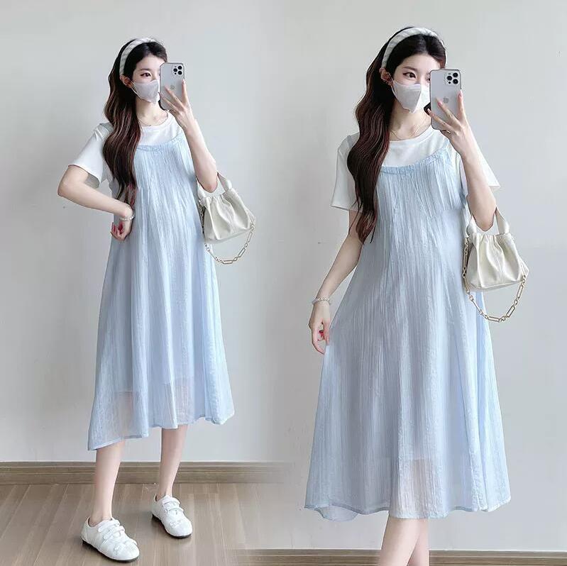 ビーバームの送料無料 妊娠 マタニティウェア 授乳服 妊婦服 マタニティワンピース マタニティ 妊婦 あったか 春夏 授乳ワンピース レディースワンピース 体型カバー カジュアル 面接 大きいサイズ ルームウェア 出産 産前 産後 臨月 半袖 きれいめ おしゃれ 可愛い M L XL XXL｜アングル2