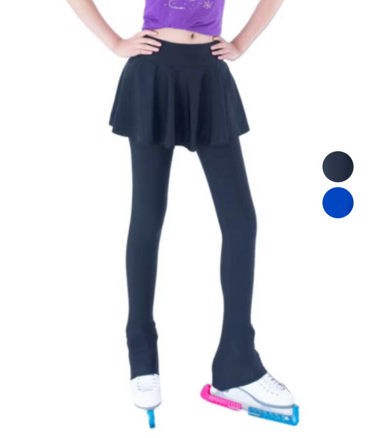 フィギュアスケートパンツ レギンス 高弾性 ヒッププロテクター トレーニング 優しい スケートウエア フィギュアスケート フィギュアスケート衣装 パンツ レディース 練習着 子供 女子 大人 アイスパンツ スカート付き 練習ロングパンツ 女性 タイツ