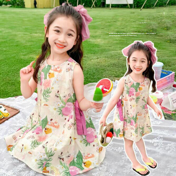 【送料無料】女の子ワンピース 子供ワンピース 袖なし ワンピース 子供ドレス お姫様 子供服 夏服 可愛い 女の子 キッズワンピース ベビー 激安 誕生日 ガールズ ピアノ発表会 結婚式ワンピース お出かけ 入園 卒業式 入学式ワンピース 大きいサイズ ロング おしゃれ