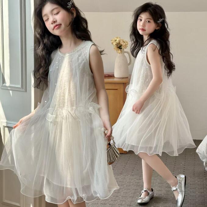 【送料無料】女の子ワンピース 夏 キッズワンピース 可愛い 子供服 激安 入園 卒業式 入学式ワンピース 子供ワンピース ベビー 女の子 子供ドレス 袖なし ワンピース 大きいサイズ ロングワンピース フォーマル 誕生日 ガールズ ピアノ発表会 結婚式ワンピース お出かけ