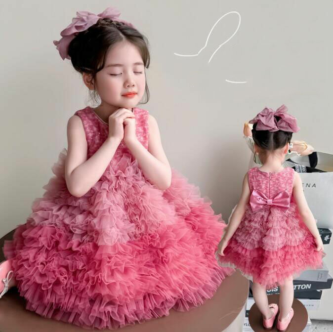 【送料無料】子供ワンピース 袖なし お姫様 キッズワンピース 可愛い ベビー 子供服 女の子 ワンピース 激安 子供ドレス 女の子ワンピース 夏 誕生日 ガールズ ピアノ発表会 結婚式ワンピース お出かけ 入園 卒業式 入学式ワンピース 大きいサイズ ロング おしゃれ