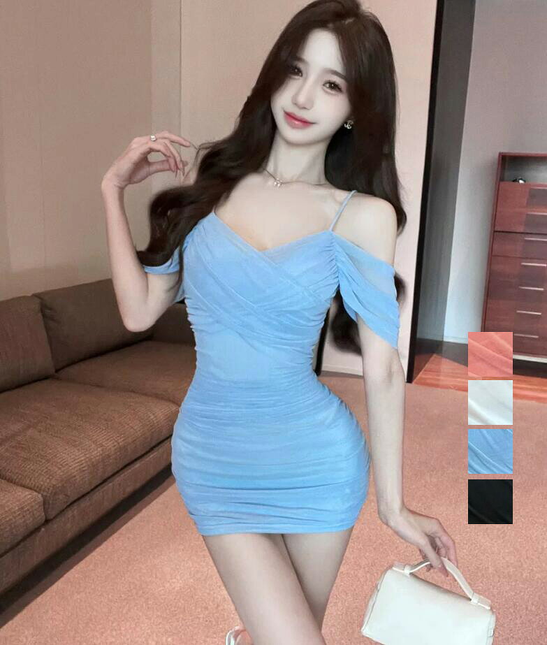 【送料無料】キャバドレス セクシー 可愛い ショート丈ワンピース お嬢様 タイトワンピース 着痩せ お呼ばれワンピース パーティードレス レディースワンピース 高級感 ワンピース きれいめ dress イブニングドレス 結婚式 二次会 誕生日 ドレス おしゃれ bibamu-10010007 ビーバーム パッケージ画像