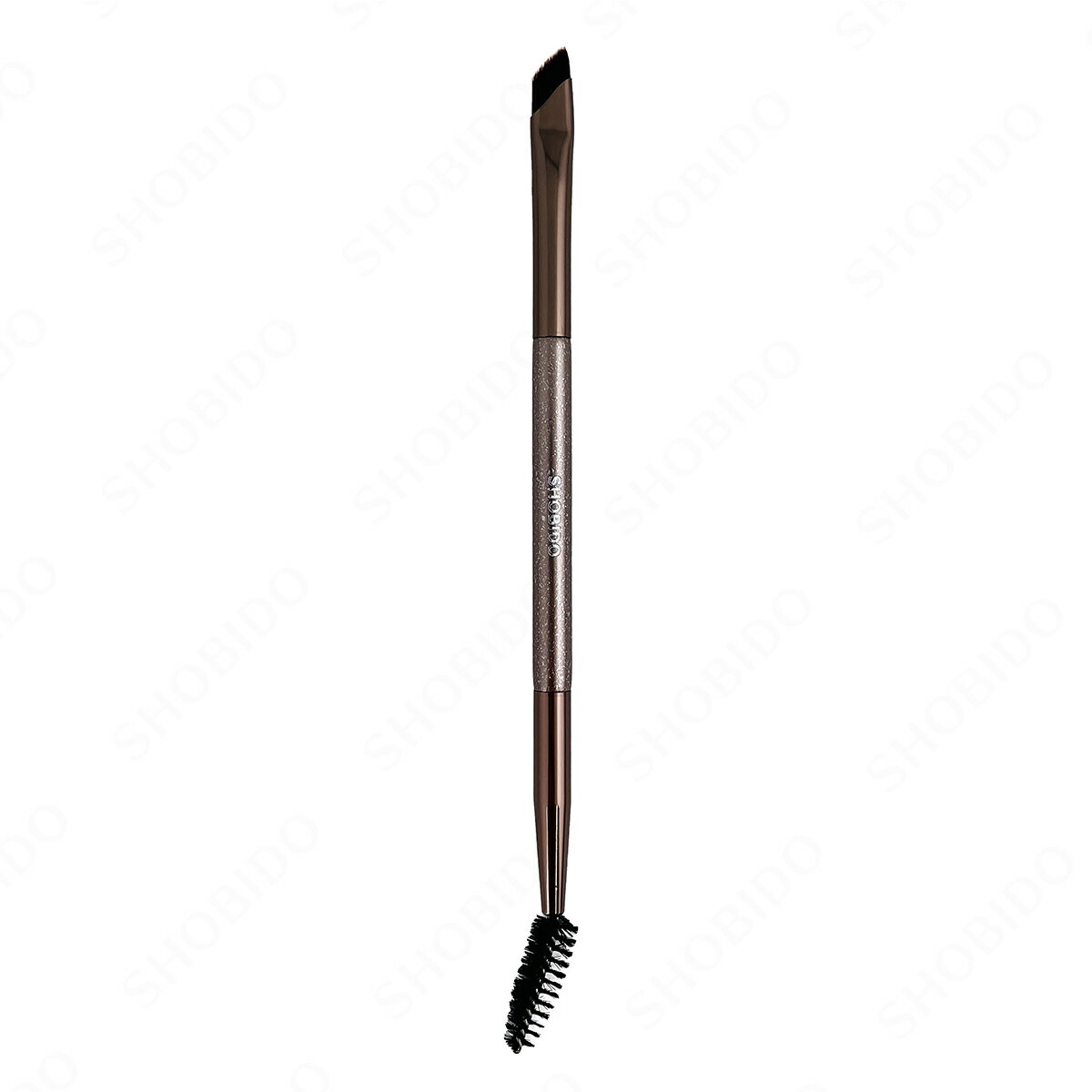 Wアイブロウブラシ＜スクリュー＞ Make Up Brush こだわりの形状のブラシで叶える！ ニュアンスメイク 毛流れをととのえ1本1本毛を描く「立体垢抜け眉」 Wアイブロウブラシ＜スクリュー＞ 毛の足りない部分を1本1本描き足し 毛流れのある立体垢抜け眉を演出！ ◆斜めカットブラシ シャープなラインを引くことが可能！ ・毛を1本1本描き足すことが可能 ・眉尻などの繊細な部分のメイクに！ ・涙袋の影づけメイクやフタエのダブルラインメイクにもオススメ！ ◆スクリューブラシ ・毛流れをととのえたり、パウダーアイブロウを自然にぼかします ・角度付きで使いやすい 【お手入れ方法】 ・斜めカットブラシ ●ご使用後は、手のひらで筆の表面をやや強めにはたいて粉を落とします。 ●落ちきらないときは、ティッシュペーパーに筆の表面を滑らせるようにして粉を移します。※強く擦りつけると抜け毛、切れ毛の原因になります。※粉が飛び散ることがありますのでご注意ください。 ●汚れがひどくなりましたら、ぬるま湯に中性洗剤を少量溶かし、穂先をつけて振り洗いします。 ●十分すすいで水気を切り、毛先を整えて横向きにして風通しのよい日陰でよく乾かしてください。※乾かすときは縦向きにしないでください。 また、軸や口金はなるべく濡らさないでください。抜け毛・切れ毛や破損の原因となります。 ・スクリューブラシ ●ぬるま湯に中性洗剤を少量溶かし、振り洗いします。洗剤が残らないよう十分すすいだ後、乾いたタオルなどで水気をとり、日陰でよく乾かしてからお使いください。 【ご使用上の注意】 ●本来の用途以外には使用しないでください。 ●まぶたや目の近くでご使用の際には、目に入らないようご注意ください。 ●傷やただれがある場所に直接つけないようご注意ください。 ●変形、破損した場合はただちに使用を中止してください。 ●持ち運び時や保管の際には、落としたり強いカが加わらないようご注意ください。 ●ご使用後はお手入れ方法に従って汚れを落とし、いつも清潔にしてご使用ください。 ●お子様の手の届かないところに保管してください。 ●火気の近くや直射日光の当たるところ、高温多湿になる場所を避けて保管してください。 ※廃棄の際は、各地方自治体の廃棄区分に従ってください。 【商品サイズ】 本体サイズ：W7×H155mm パッケージサイズ：W30×H202×D20mm 【重量】 17g(パッケージ込) 【材質】 ハンドル:木 口金:アルミニウム 斜めカットブラシ・・・ 毛:PBT スクリューブラシ・・・ナイロン/ステンレス SHOBIDO MADE IN CHINA 【発売元】 粧美堂株式会社 〒108-6023東京都港区港南2-15-1 品川インターシティA棟 23階 【お客様相談室】0120-862-518(粧美堂公式HPからもお問い合わせいただけます) 【商品名】Wアイブロウブラシ(スクリュー) 【商品番号】SPV71483 【JAN】4977324714837 【広告文責】 粧美堂株式会社 東京都港区港南2-15-1 品川インターシティA棟23階＞＞ゆうパケットについての詳細はこちら