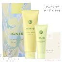 【数量限定発売】イグニス IGNIS サニーサワー ソープ N キット(洗顔料120g + 乳液40g + コットン10枚入)