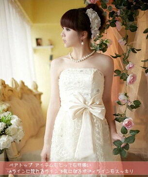 【Diary of love 愛の日記】【あす楽】ウェディングドレス 花嫁 ミニドレスパーティードレス★プリンセスドレス★二次会/結婚式/発表会/演奏会/披露宴/忘年会/パーティー ミニドレス スタイルが抜群によく見える 結婚式ワンピース 2タイプ 編み上げ ファスナー