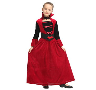 あす楽 即納 ハロウィン コスプレ 吸血鬼 バンパイア 悪魔 コスプレ 女の子 お姫様ドレス ジュニア 子供 仮装 ハロウィーン キッズ衣装 コスプレ コスチューム ハロウィン 衣装 子供 コスプレ 魔法師 仮装 万聖節 イベント110 120 130 140cm