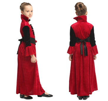あす楽 即納 ハロウィン コスプレ 吸血鬼 バンパイア 悪魔 コスプレ 女の子 お姫様ドレス ジュニア 子供 仮装 ハロウィーン キッズ衣装 コスプレ コスチューム ハロウィン 衣装 子供 コスプレ 魔法師 仮装 万聖節 イベント110 120 130 140cm